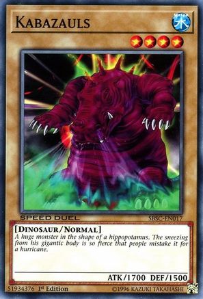 Kabazauls (SBSC-EN017) - Speed Duel: Scars of Battle 1st Edition Speed Duel: Scars of Battle Yugioh Single Squirtle Squad Card Shop.
