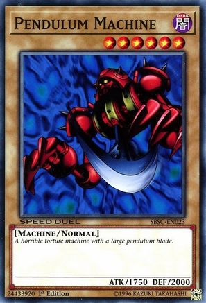 Pendulum Machine (SBSC-EN023) - Speed Duel: Scars of Battle 1st Edition Speed Duel: Scars of Battle Yugioh Single Squirtle Squad Card Shop.
