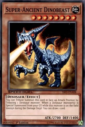 Super-Ancient Dinobeast (SS03-ENA08) - Speed Duel Decks: Ultimate Predators 1st Edition Speed Duel Decks: Ultimate Predators Yugioh Single Squirtle Squad Card Shop.