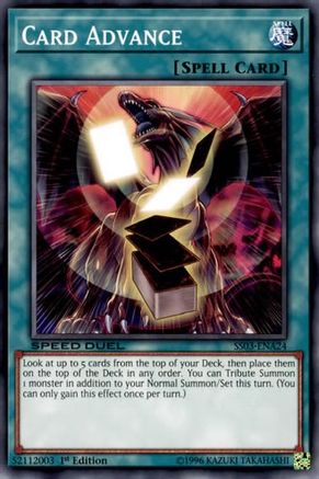 Card Advance (SS03-ENA24) - Speed Duel Decks: Ultimate Predators 1st Edition Speed Duel Decks: Ultimate Predators Yugioh Single Squirtle Squad Card Shop.