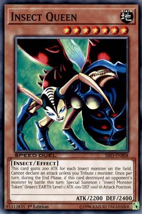 Insect Queen (SS03-ENB08) - Speed Duel Decks: Ultimate Predators 1st Edition Speed Duel Decks: Ultimate Predators Yugioh Single Squirtle Squad Card Shop.