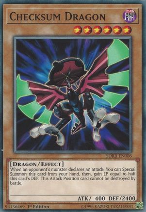 Checksum Dragon (SDRR-EN006) - Structure Deck: Rokket Revolt 1st Edition Structure Deck: Rokket Revolt Yugioh Single Squirtle Squad Card Shop.