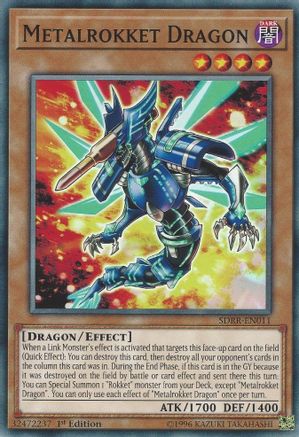 Metalrokket Dragon (SDRR-EN011) - Structure Deck: Rokket Revolt 1st Edition Structure Deck: Rokket Revolt Yugioh Single Squirtle Squad Card Shop.