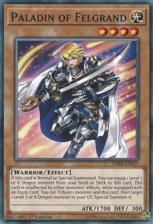 Paladin of Felgrand (SDRR-EN017) - Structure Deck: Rokket Revolt 1st Edition Structure Deck: Rokket Revolt Yugioh Single Squirtle Squad Card Shop.