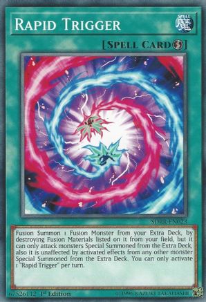 Rapid Trigger (SDRR-EN023) - Structure Deck: Rokket Revolt 1st Edition Structure Deck: Rokket Revolt Yugioh Single Squirtle Squad Card Shop.