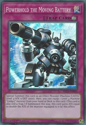 Powerhold the Moving Battery (FIGA-EN005) - Fists of the Gadgets 1st Edition Fists of the Gadgets Yugioh Single Squirtle Squad Card Shop.
