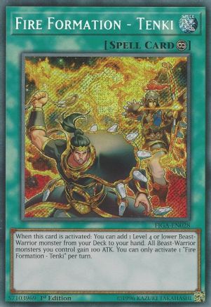 Fire Formation - Tenki (FIGA-EN028) - Fists of the Gadgets 1st Edition Fists of the Gadgets Yugioh Single Squirtle Squad Card Shop.