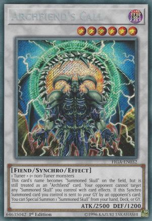 Archfiend's Call (FIGA-EN032) - Fists of the Gadgets 1st Edition Fists of the Gadgets Yugioh Single Squirtle Squad Card Shop.