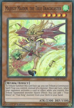 Majesty Maiden, the True Dracocaster (FIGA-EN052) - Fists of the Gadgets 1st Edition Fists of the Gadgets Yugioh Single Squirtle Squad Card Shop.