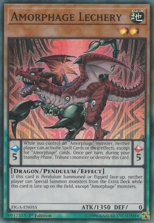 Amorphage Lechery (FIGA-EN055) - Fists of the Gadgets 1st Edition Fists of the Gadgets Yugioh Single Squirtle Squad Card Shop.