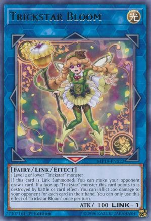 Trickstar Bloom (MP19-EN022) - 2019 Gold Sarcophagus Tin Mega Pack Unlimited 2019 Gold Sarcophagus Tin Mega Pack Yugioh Single Squirtle Squad Card Shop.