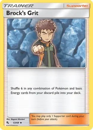 Brock's Grit 053/68 - Reverse Holofoil Hidden Fates - Uncommon Hidden Fates Pokemon Single Squirtle Squad Card Shop.
