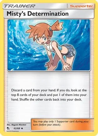 Misty's Determination 062/68 Hidden Fates - Uncommon Hidden Fates Pokemon Single Squirtle Squad Card Shop.