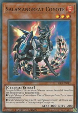 Salamangreat Coyote (RIRA-ENSE1) - Rising Rampage Limited Rising Rampage Yugioh Single Squirtle Squad Card Shop.