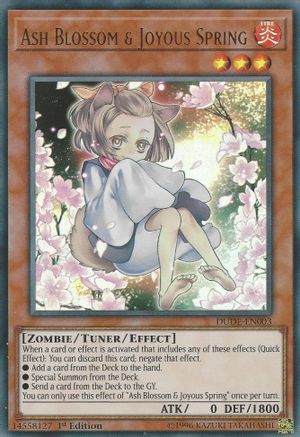 Ash Blossom & Joyous Spring (DUDE-EN003) - Duel Devastator 1st Edition Duel Devastator Yugioh Single Squirtle Squad Card Shop.