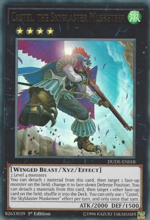 Castel, the Skyblaster Musketeer (DUDE-EN018) - Duel Devastator 1st Edition Duel Devastator Yugioh Single Squirtle Squad Card Shop.