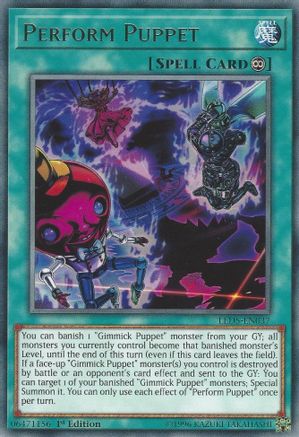 Perform Puppet (LED5-EN037) - Legendary Duelists: Immortal Destiny 1st Edition Legendary Duelists: Immortal Destiny Yugioh Single Squirtle Squad Card Shop.