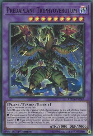 Predaplant Triphyoverutum (LED5-EN045) - Legendary Duelists: Immortal Destiny 1st Edition Legendary Duelists: Immortal Destiny Yugioh Single Squirtle Squad Card Shop.
