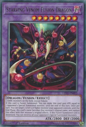 Starving Venom Fusion Dragon (LED5-EN052) - Legendary Duelists: Immortal Destiny 1st Edition Legendary Duelists: Immortal Destiny Yugioh Single Squirtle Squad Card Shop.