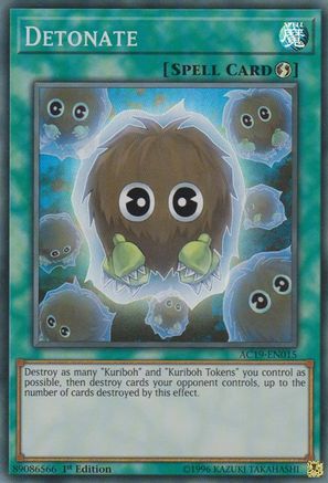 Detonate (AC19-EN015) - Advent Calendar 2019 1st Edition Advent Calendar 2019 Yugioh Single Squirtle Squad Card Shop.