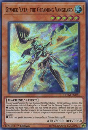 Gizmek Yata, the Gleaming Vanguard (CHIM-EN023) - Chaos Impact 1st Edition Chaos Impact Yugioh Single Squirtle Squad Card Shop.