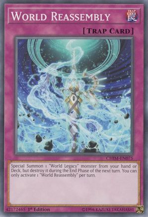 World Reassembly (CHIM-EN075) - Chaos Impact 1st Edition Chaos Impact Yugioh Single Squirtle Squad Card Shop.