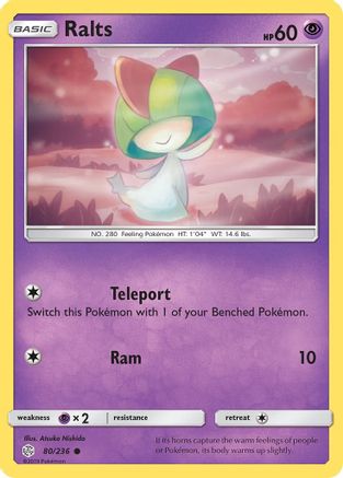 Ralts 080 SM Cosmic Eclipse - Common SM - Cosmic Eclipse Pokemon Single Squirtle Squad Card Shop.