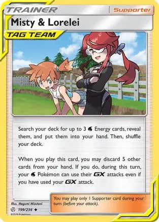 Misty & Lorelei 199 SM Cosmic Eclipse - Uncommon