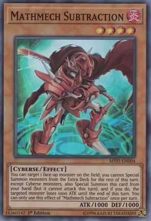 Mathmech Subtraction (MYFI-EN004) - Mystic Fighters 1st Edition Mystic Fighters Yugioh Single Squirtle Squad Card Shop.