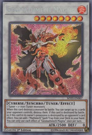 Geomathmech Magma (MYFI-EN007) - Mystic Fighters 1st Edition Mystic Fighters Yugioh Single Squirtle Squad Card Shop.