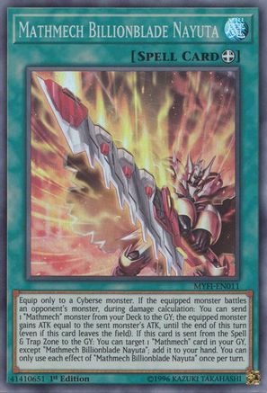 Mathmech Billionblade Nayuta (MYFI-EN011) - Mystic Fighters 1st Edition Mystic Fighters Yugioh Single Squirtle Squad Card Shop.