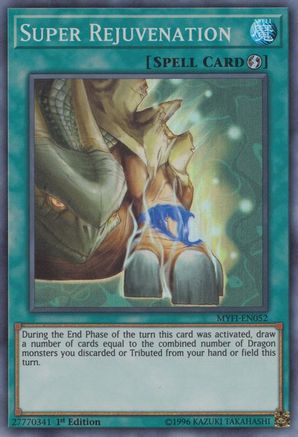 Super Rejuvenation (MYFI-EN052) - Mystic Fighters 1st Edition Mystic Fighters Yugioh Single Squirtle Squad Card Shop.