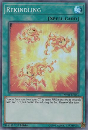 Rekindling (MYFI-EN055) - Mystic Fighters 1st Edition Mystic Fighters Yugioh Single Squirtle Squad Card Shop.