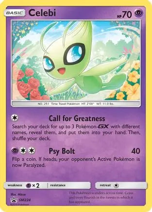 Celebi SM224 - Holofoil SM Promos - Promo SM Promos Pokemon Single Squirtle Squad Card Shop.