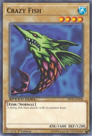 Crazy Fish (SBTK-EN008) - Speed Duel: Trials of the Kingdom 1st Edition Speed Duel: Trials of the Kingdom Yugioh Single Squirtle Squad Card Shop.