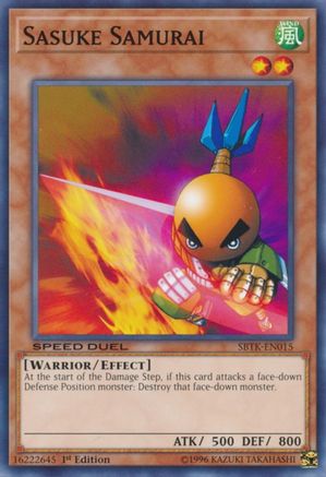 Sasuke Samurai (SBTK-EN015) - Speed Duel: Trials of the Kingdom 1st Edition Speed Duel: Trials of the Kingdom Yugioh Single Squirtle Squad Card Shop.