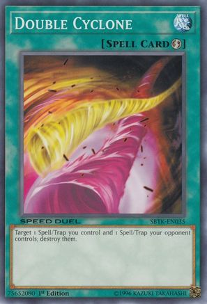 Double Cyclone (SBTK-EN035) - Speed Duel: Trials of the Kingdom 1st Edition Speed Duel: Trials of the Kingdom Yugioh Single Squirtle Squad Card Shop.