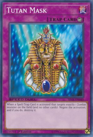 Tutan Mask (SBTK-EN040) - Speed Duel: Trials of the Kingdom 1st Edition Speed Duel: Trials of the Kingdom Yugioh Single Squirtle Squad Card Shop.