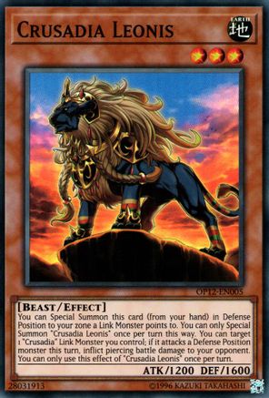 Crusadia Leonis (OP12-EN005) - OTS Tournament Pack 12 Unlimited OTS Tournament Pack 12 Yugioh Single Squirtle Squad Card Shop.
