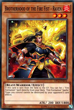 Brotherhood of the Fire Fist - Raven (OP12-EN014) - OTS Tournament Pack 12 Unlimited OTS Tournament Pack 12 Yugioh Single Squirtle Squad Card Shop.