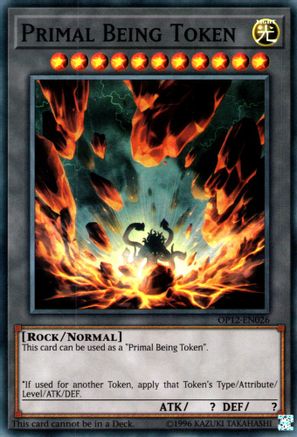 Primal Being Token (OP12-EN026) - OTS Tournament Pack 12 Unlimited OTS Tournament Pack 12 Yugioh Single Squirtle Squad Card Shop.