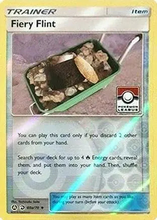Fiery Flint (Pokemon League) 60a/70 - Reverse Holofoil League & Championship Cards - Promo