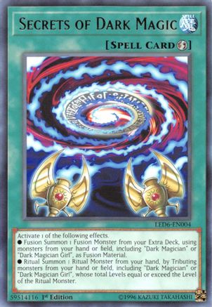 Secrets of Dark Magic (LED6-EN004) - Legendary Duelists: Magical Hero 1st Edition Legendary Duelists: Magical Hero Yugioh Single Squirtle Squad Card Shop.