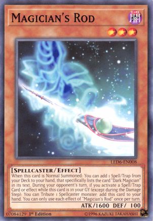 Magician's Rod (LED6-EN008) - Legendary Duelists: Magical Hero Unlimited Legendary Duelists: Magical Hero Yugioh Single Squirtle Squad Card Shop.