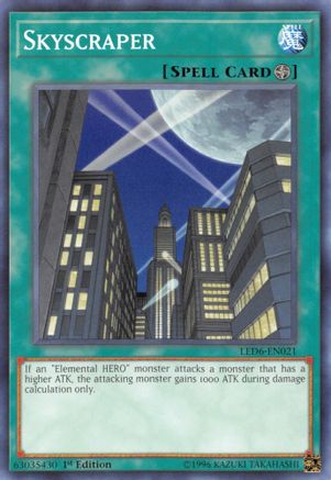 Skyscraper (LED6-EN021) - Legendary Duelists: Magical Hero 1st Edition Legendary Duelists: Magical Hero Yugioh Single Squirtle Squad Card Shop.