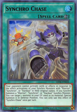 Synchro Chase (LED6-EN026) - Legendary Duelists: Magical Hero Unlimited Legendary Duelists: Magical Hero Yugioh Single Squirtle Squad Card Shop.