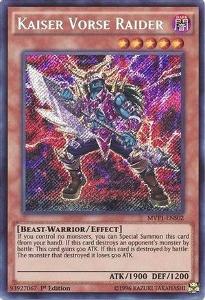 Kaiser Vorse Raider (MVP1-ENS02) - The Dark Side of Dimensions Movie Pack: Secret Edition 1st Edition The Dark Side of Dimensions Movie Pack: Secret Edition Yugioh Single Squirtle Squad Card Shop.