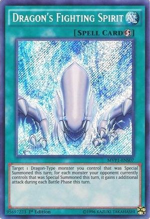 Dragon's Fighting Spirit (MVP1-ENS07) - The Dark Side of Dimensions Movie Pack: Secret Edition 1st Edition The Dark Side of Dimensions Movie Pack: Secret Edition Yugioh Single Squirtle Squad Card Shop.