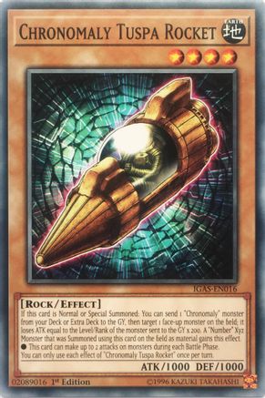 Chronomaly Tuspa Rocket (IGAS-EN016) - Ignition Assault 1st Edition Ignition Assault Yugioh Single Squirtle Squad Card Shop.