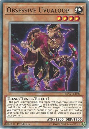 Obsessive Uvualoop (IGAS-EN028) - Ignition Assault 1st Edition Ignition Assault Yugioh Single Squirtle Squad Card Shop.